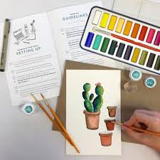 Maybe you would like to learn more about one of these? Diy Watercolor Kit Instruction Book Supplies Wildflower Art Studio