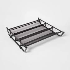 Yak about it bi level shoe storage organizer. Under Bed Mesh Shoe Rack Gray Room Essentials Target