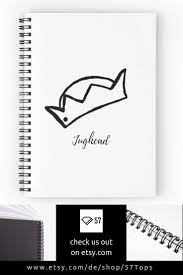Jugheads Crown Hat Black Ink Print Design Notebook Riverdale Inspired Lined Or Lined Checkered Paper Jughead Crown Riverdale