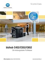 Find everything from driver to manuals of all of our bizhub or accurio products. Bizhub C452 C552 C652 Konica Minolta