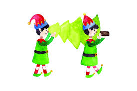 Download Elves Carrying Christmas Tree Watercolor Svg Cut File By Creative Fabrica Crafts Creative Fabrica SVG Cut Files