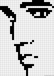 Elvis Presley Portrait Perler Bead Pattern Cross Stitch