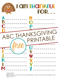Perfect for thanksgiving family fun! Thankful Abcs Printable Is Perfect For Thanksgiving Written Reality