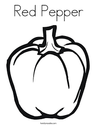 The most common color for peppers to start is green with the peppers changing color as they mature. Red Pepper Coloring Page Twisty Noodle