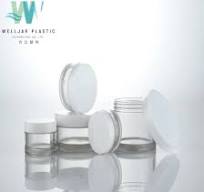 Plastic Pet Flat Shoulder Cream Jar with PP Body - Bottle ...