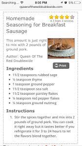 Pin By Rien Boshuis On Cooking Breakfast Sausage Seasoning Seasoning Recipes Breakfast Sausage Recipes
