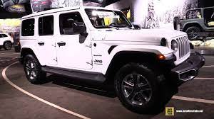 Todays video goes in depth with the all new 4 cylinder 2019 jeep wrangler unlimited. 2019 Jeep Wrangler Sahara Exterior And Interior Walkaround 2019 Detroit Auto Show Youtube