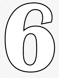 Numero 6 Para Colorear