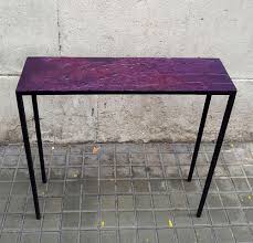 Choose from a selection of static and extending tables seating from 2 to 14. Contemporary Sideboard Table Empreintes NÂº1 Ici Et La Fiber Reinforced Concrete Metal Base Rectangular