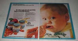 1980 Gerber Strained Baby Food Ad