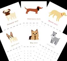 15 Awesome Dog Calendars For 2015 Dog Milk Dog Calendar Dog Illustration Cute Dogs