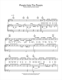 The band played the song live on later. Cherry Ghost People Help The People Sheet Music Pdf Notes Chords Pop Score Guitar Chords Lyrics Download Printable Sku 114285