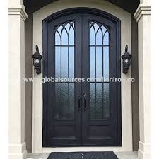 Make social videos in an instant: Modern Usa Popular Style Eyebrow Top Secured Iron Double Front Doors Global Sources