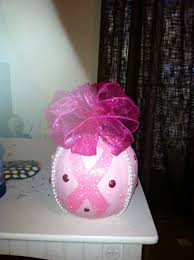 Pink Ribbon Pumpkin Pumpkin Decorating Pink Ribbon Pink