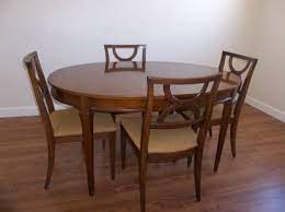 Drexel Tribune Table And Chairs 3 Leaves 56x40 Without Leaves Up To 7 8 With Fantastic Furniture Mid Century Modern Furniture Dining Table