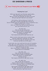 Ed Sheeran Thinking Out Loud Beautiful Song Great Song Lyrics Music Lyrics Music Quotes Lyrics