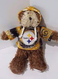 Nfl Pittsburgh Steelers Tie Dye Hoodie Stuffed Bear Plush Toy Goodstuff Pittsburghst Pittsburgh Steelers Funny Pittsburgh Steelers Pittsburgh Steelers Crafts