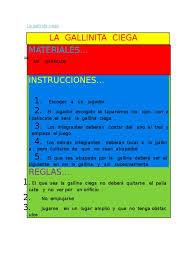 ¡seguramente tú también lo jugabas cuando eras niña! La Gallinita Ciega Juego De Azar Ocio