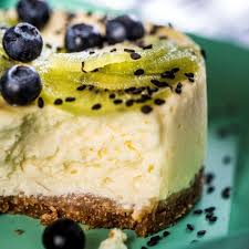 Recette Cheesecake Au Kiwi Et Myrtilles Recette Recette Cheesecake Dessert Cheesecake