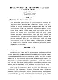 Maybe you would like to learn more about one of these? Top Pdf Penggunaan Diksi Pada Iklan Produk Unilever Di Stasiun Televisi Sctv 123dok Com