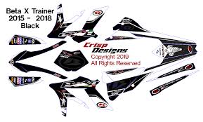 Beta X Trainer 300 2015 2018 Black Graphics Kit Crisp Designs
