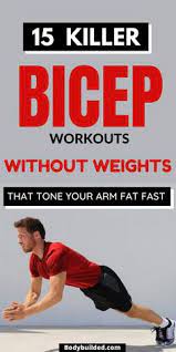 To work out the arm muscles the best is to use dumbbells of different weight, but if you can't use them, other sports equipment is also suitable. Big Arms Tips Workouts For Big Biceps Triceps