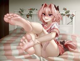 Femboy feet art