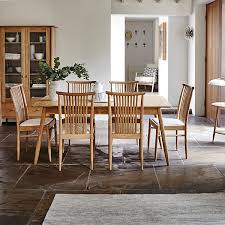 Durable wooden construction gives this set its ultra modern exterior along with a warm color to match just about any living room. Oak Dining Furniture Ranges Barker Stonehouse