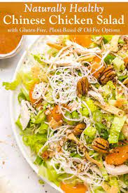 Healthy Chinese Chicken Salad Recipe Gluten Free Oil Free Options Recipe Chicken Salad Recipes Chinese Chicken Salad Healthy Chinese