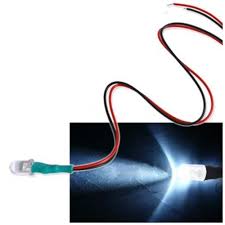 2x White Led Light Single Bulb With Attached 9 Wire Bright 12v Dc Walmart Com Walmart Com
