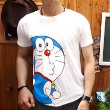 .seni, artis, kesan kartun, gambar dan gambar, gaya lakaran dan karya seni pada kanvas; Unisex I Baju Kaos Atasan Distro Gambar Logo Kartun Doraemon I Wanita Pria Cewek Cowok I Warna Putih Ukuran L Olshop Fashion Olshop Pria Di Carousell