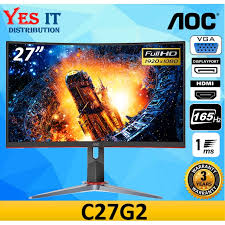 The 'c27g2u' variant seems to be an. Aoc C27g2 27 165hz 1ms Curve Fhd Amd Freesync Gaming Monitor Shopee Malaysia