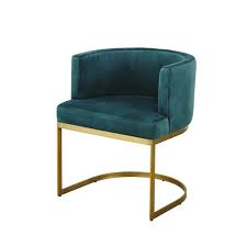 Fauteuil Vintage En Velours Bleu Canard Requiem Maisons Du Monde