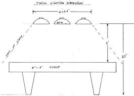 Layout Table Lighting Google Search Pool Table Lighting Pool Table Dimensions Pool Table