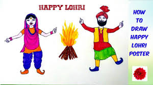 How To Draw Happy Lohri Poster Happy Lohri Drawing Youtube $ share by email and sms $ share by whatsapp line etc. how to draw happy lohri poster happy lohri drawing