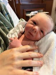 Welcome to the world, baby Rory McColgan! Rory was 8lb 9oz and 21 inches  long. ❤️ Born today, January 18th at 11:00 AM. He is very healthy and  handsome. Congratulations Chris and Christy! 🥰