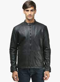 Justanned Black Solid Leather Jacket 15000 Jabong Com Leather Jacket Jackets Outfit Accessories
