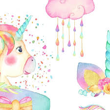 For more information and source, see on this link : Birthday Watercolor Unicorn Clipart Rainbow Pastel Clip Art Cute Illustrations For Girls Png Clip Art Art Collectibles