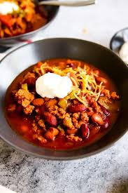Add in garlic, taco seasoning, ranch seasoning, chicken broth, tomatoes, green chilies, black beans, and corn. Instant Pot Ground Turkey Chili The Culinary Compass