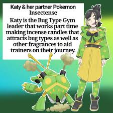 Bug gym leader and her partner Pokemon 😍 | .Fakemon. Amino