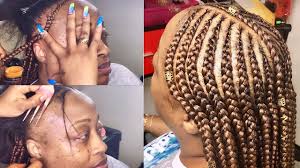 Ends of the hair are also kept. Tribal Braids Pattern For Thin Hair Box Braids Very Detailed Youtube