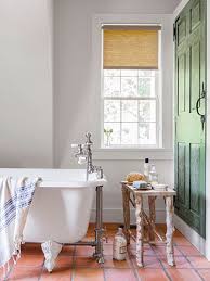 Living In A Colonial Era Cottage In Connecticut Beautiful Tile Bathroom Bathroom Floor Tiles Terracotta Tiles Bathroom