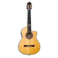 Electroacoustic Flamenco Guitar Hnos Sanchis Lopez 1f Cutaway Maple Guitarras Guitarra Clasica Instrumentos Musicales