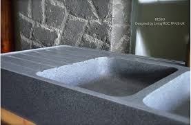 Evier En Pierre Granit Veritable 2 Bacs Egouttoir 120x60 Besso Evier Pierre Evier Cuisine Granit Evier