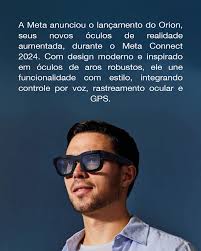 meta lança o novo óculos Orion: a junção de estilo e realidade aumentada!  #trendsetter #realidadeaumentada #tecnologia