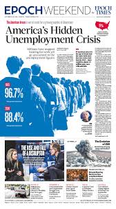 America S Hidden Unemployment Crisis Epoch Times Newspaper Editorialdesign Newspaper Layout Newspaper Design Newspaper Design Layout