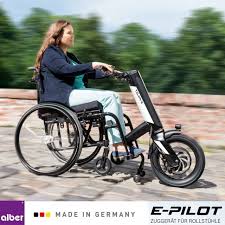 Alber E Pilot P15 Zuggerat Fur Rollstuhle Das Elektrische Rollstuhlbike Fur Bis Zu 15 Km H Mit Tuv Mit Mobility App 20km H Optional Epilot Inkl Halterung Elektrischer Rollstuhl Piloten Rollstuhl