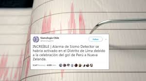 Página oficial del servicio sismólogico nacional. Euphoria Of Soccer Fans In Peru Triggers Earthquake In Capital City Iflscience