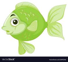green goldfish white background illustration download a free preview or high quality adobe illustrator drawing for kids cartoon clip art cute cartoon animals