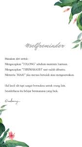 Self Reminder Selfreminder Kutipan Terbaik Kutipan Remaja Motivasi